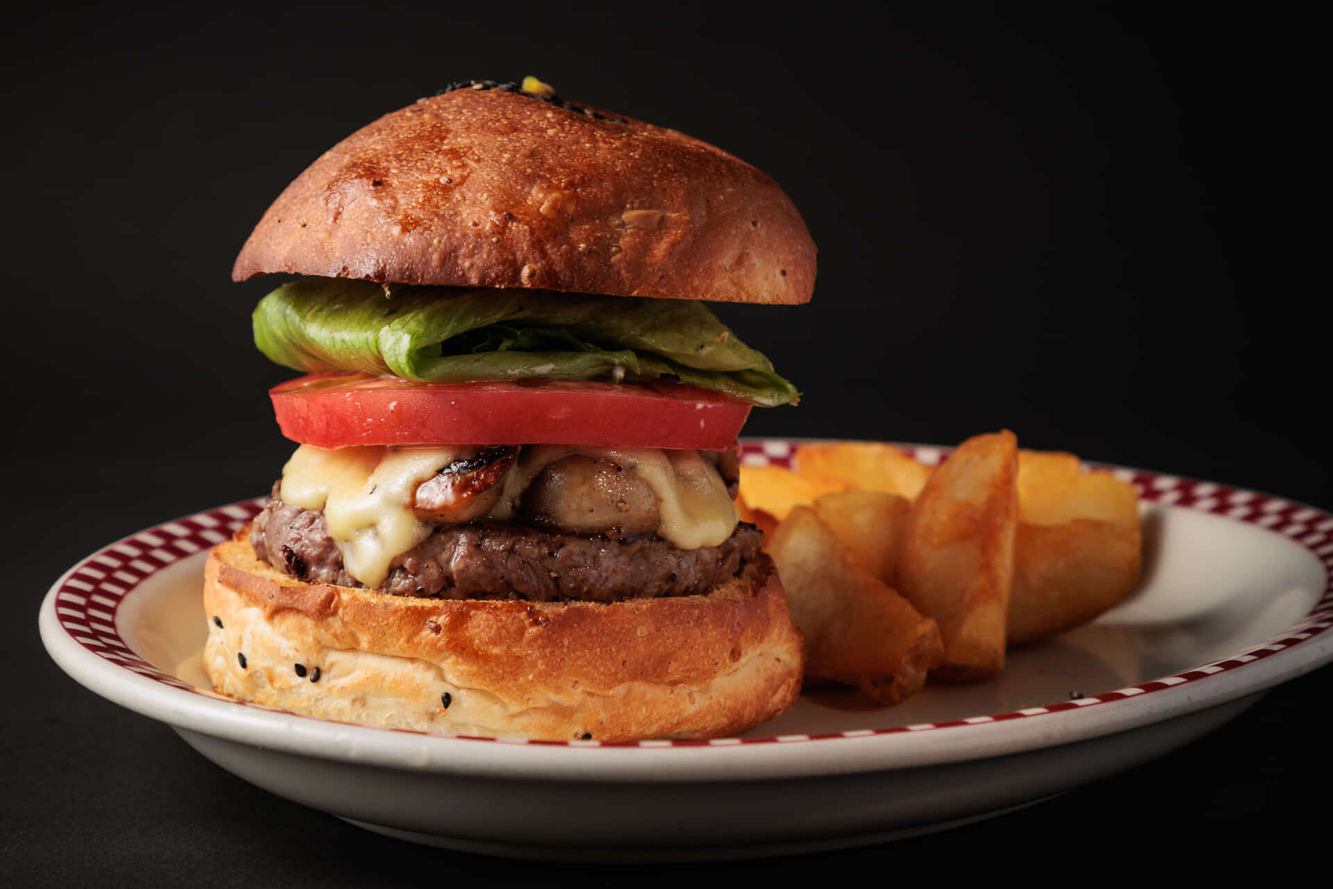 マッシュルームモッツァレラチーズバーガー マッシュルームモッツァレラチーズバーガー|芝公園でハンバーガーのテイクアウト・デリバリーならMUNCH'S BURGER SHACK